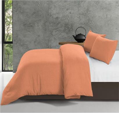 Zensation Σετ Παπλωματοθήκη Μονή με Μαξιλαροθήκη 140x220 Bamboo Πορτοκαλί 8720105601880