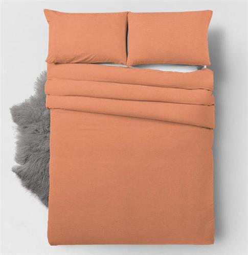 Zensation Σετ Παπλωματοθήκη Μονή με Μαξιλαροθήκη 140x220 Bamboo Πορτοκαλί 8720105601880