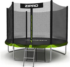 Zipro Τραμπολίνο Γυμναστικής Διαμέτρου 252cm με Προστατευτικό Δίχτυ & Σκάλα